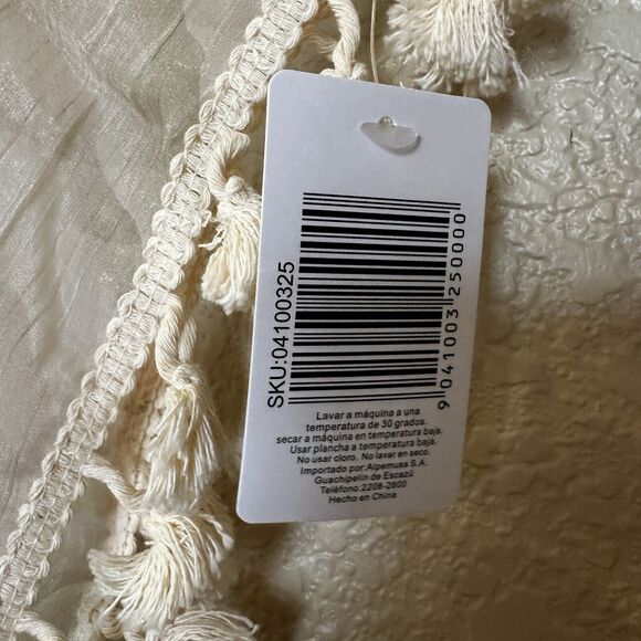 Free Swimwear One Size Sheer Cover Up Open Front Kimono Fringe Hems Swim Beach - Picture 4 of 7